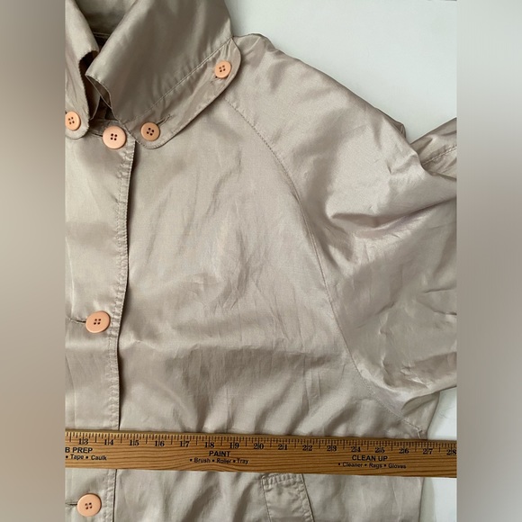 Alorna champagne beige hooded coat lightweight Spring/ autumn women’s 9/10 - Picture 9 of 14